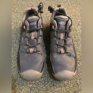 Keen Targhee Womens Size 7 Black Grey Keen Dry Waterproof Hiking Low Top Shoes